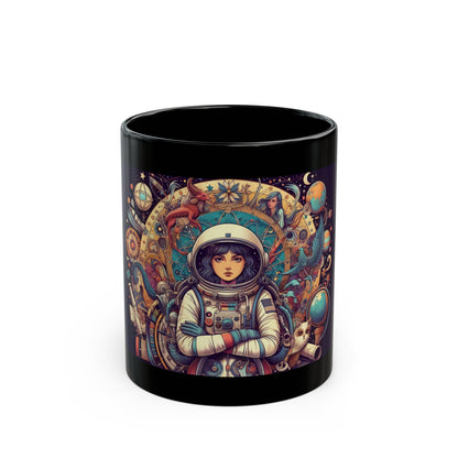 Celestial Explorer Mug - Unique Astronaut Design for Space Enthusiasts, 11oz