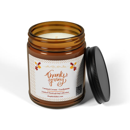 Thanksgiving Glow Scented Candle | Coconut Cream And Cardamom, 9 oz