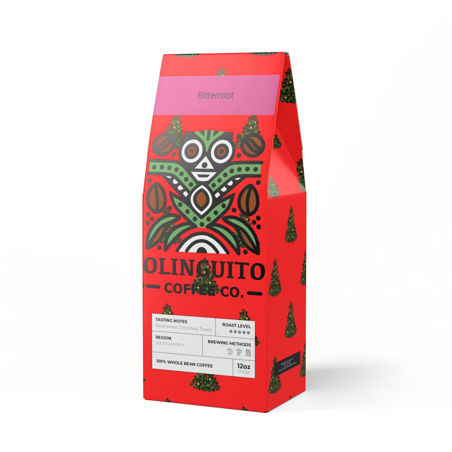 Christmas Edition | Olinguito Coffee - Bitterroot Blend (Dark French Roast), 12 oz