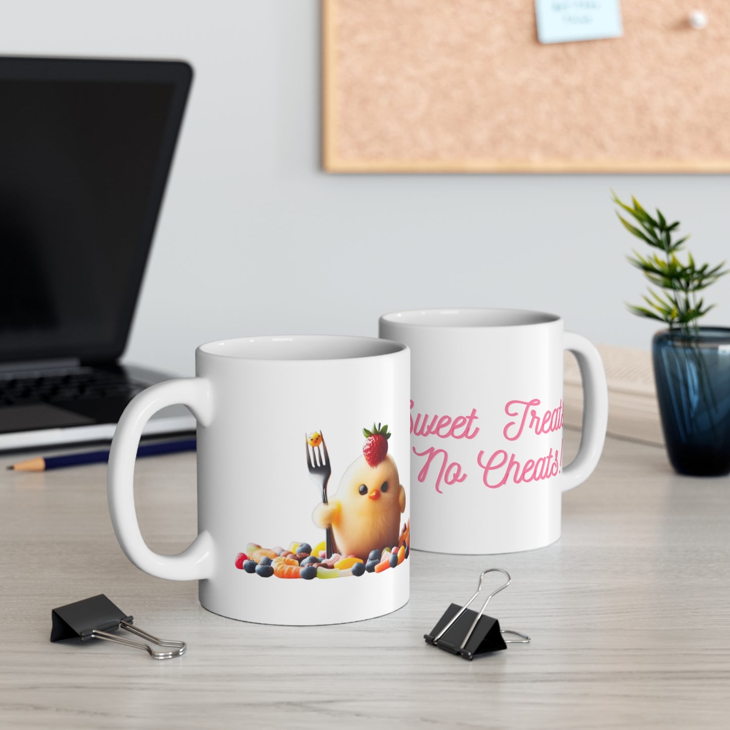 Sweet Treats, No Cheats! – Adorable Diet-Themed Mug – 11oz