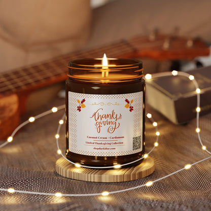 Thanksgiving Glow Scented Candle | Coconut Cream And Cardamom, 9 oz