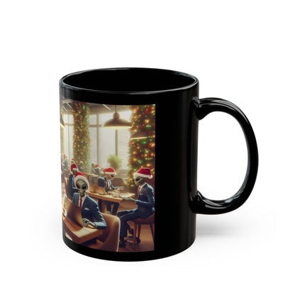 Alien Christmas Café Mug - A Festive and Out-of-This-World Design, 11oz