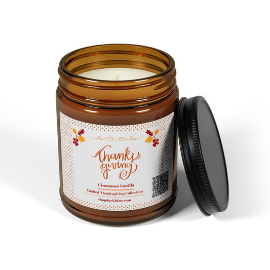 Thanksgiving Glow Scented Candle | Cinnamon Vanilla, 9 oz