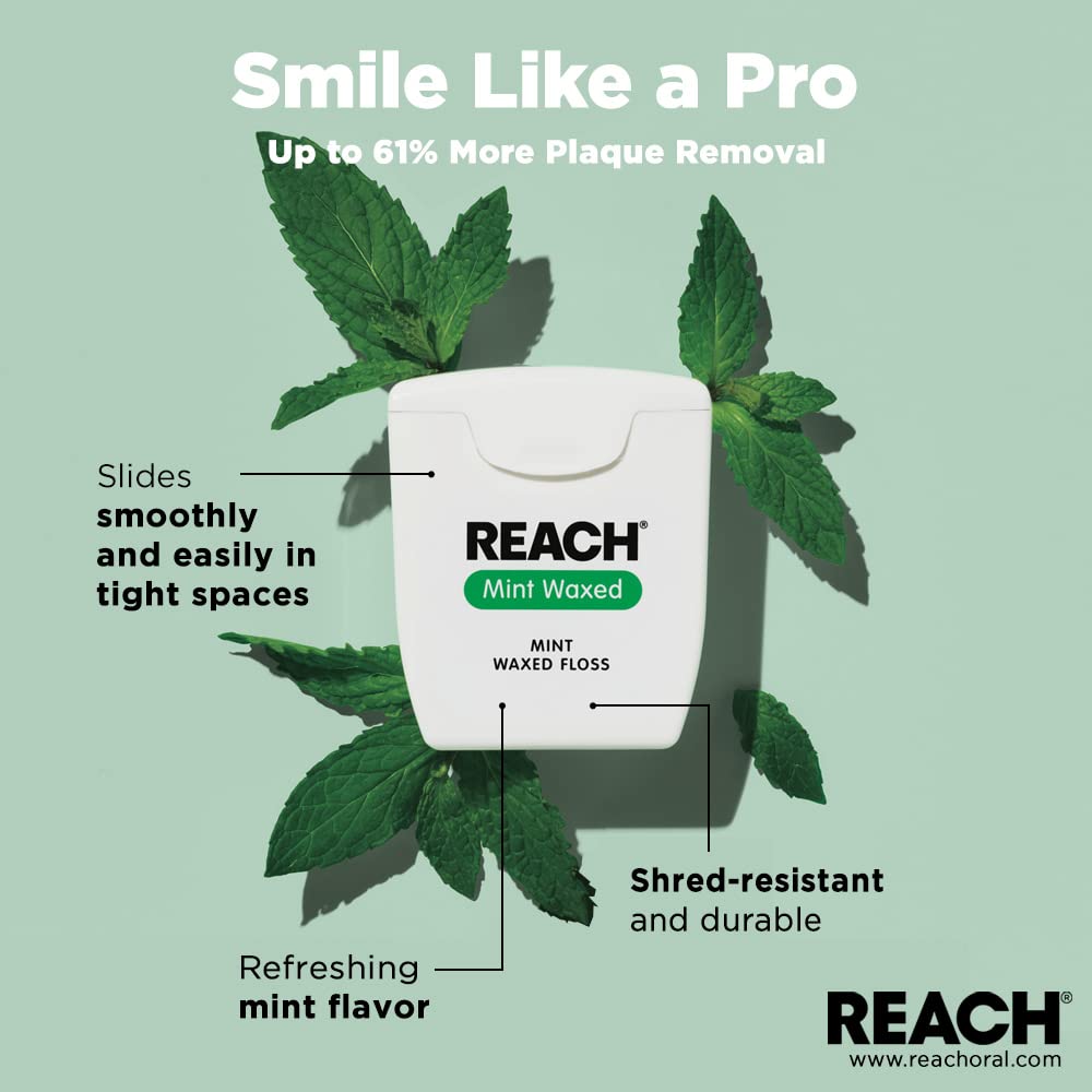 Reach 200 YD Floss | Mint Flavored | 6 Pack