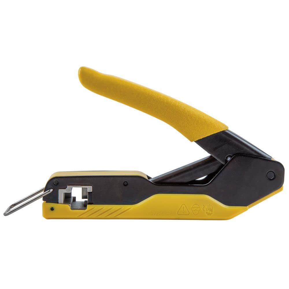 Klein Tools VDV226-005 Compact Modular Data Cable Crimping Tool, for Pass-Thru RJ45 Connectors