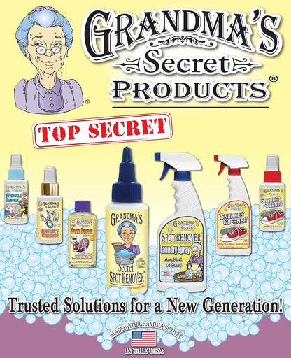 Grandma's Secret Spot Remover Laundry Spray - Chlorine, Bleach and Toxin-Free for Clothes - Fabric Stain Remover Removes Oil, Paint, Blood and Pet Stains - 16 oz & 2 oz Combo, DuoPack