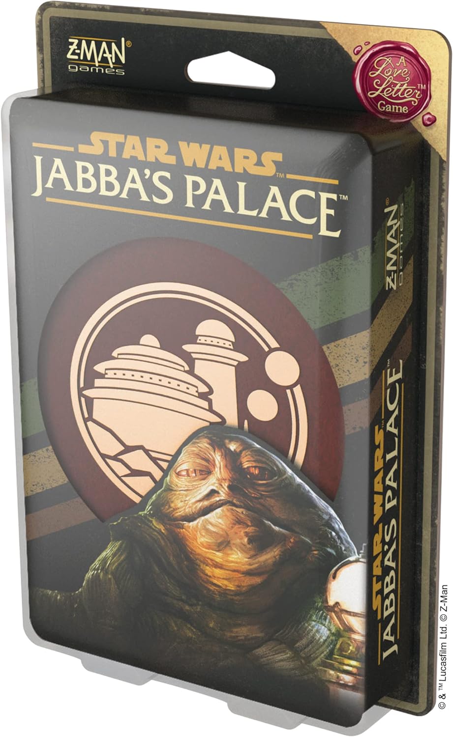 Z-Man Games Jabba's Palace A Love Letter Game - Rebel Bravery and Vile Deceit! Strategy Game for Kids and Adults Set in The Star Wars Universe, Ages 10+, 2-6 Players, 20 Minute Playtime