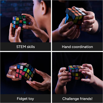 Rubik’s Phantom, 3x3 Cube Advanced Technology Difficult 3D Puzzle Travel Game Stress Relief Fidget Toy Activity Cube for Adults & Kids Ages 8+