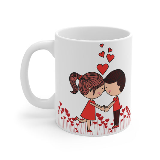 romantic-valentines-day-mug-cute-love-couple-kissing-hearts-love-illustration-11oz-customisable-personalisation-personalised-best-coffee-mug-near-you
